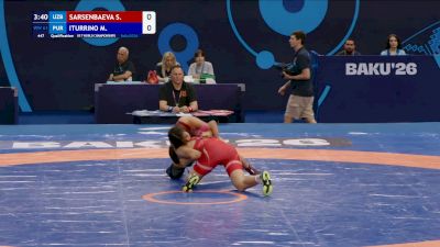 61 kg Qualif. - Siysagul Sarsenbaeva, Uzbekistan vs Marisa Iturrino, Puerto Rico