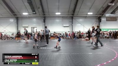 49/52 Round 4 - Cole Waters, Mat Monstars vs Tetsuo Anderson, Spartans Wrestling Club