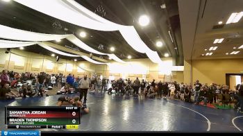 83 lbs Quarterfinal - Braden Thompson, Colorado Outlaws vs Samantha Jordan, Nevada Elite