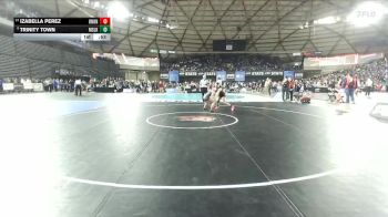 Girls 4A 105 lbs Cons. Round 3 - Trinity Town, Moses Lake (Girls) vs Izabella Perez, Union (Girls)