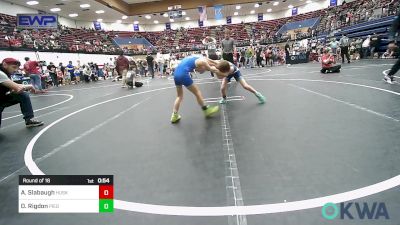 58 lbs Round Of 16 - Archer Slabaugh, Husky Wrestling Club vs Dawson Rigdon, Piedmont