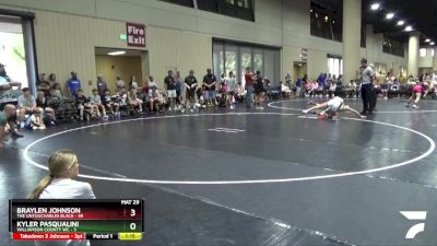 108 lbs Round 1 (6 Team) - Braylen Johnson, The Untouchables Black vs Kyler Pasqualini, Williamson County WC