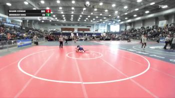 126 lbs Round 3 (3 Team) - Shane Cowan, Shoreham Wading River HS vs Jeremiah King, Peru Sr HS