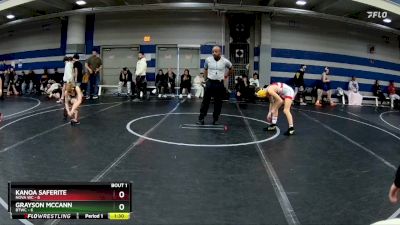 84 lbs Finals (2 Team) - Kanoa Saferite, NOVA WC vs Grayson McCann, BTWC