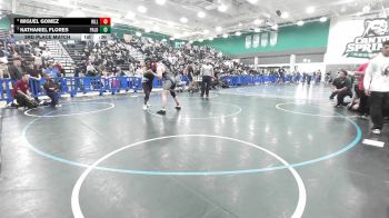 215 lbs 3rd Place Match - Nathaniel Flores, Paloma Valley vs Miguel Gomez, Hillcrest