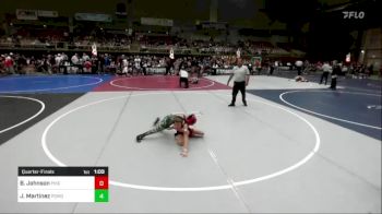 78 lbs Quarterfinal - Brayden Johnson, Pikes Peak Warriors vs Jeremiah Martinez, Pomona Elite WC