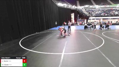 7th - 8th grade - 193 Cons. Round 1 - Gabriel Slade, Moen Wrestling Academy vs Jack Doyle, Iowa