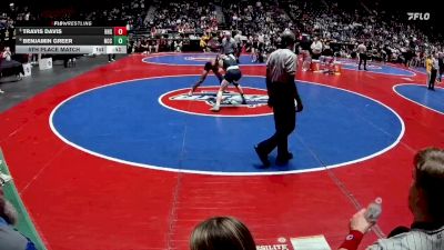 120-2A 5th Place Match - Benjamin Greer, North Cobb Christian vs Travis Davis, Hardaway