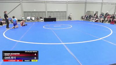 132 lbs Placement Matches (8 Team) - Isaiah Schaefer, Indiana vs Chase Mills, Minnesota Red
