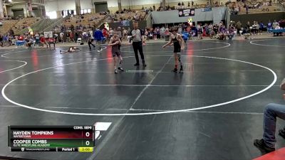 80 lbs Cons. Semi - Cooper Combs, Elite Wrestling Academy vs Hayden Tompkins, Watertown