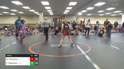 100 lbs Rr Rnd 1 - Maya Flemming, Valkyrie Girls WC Blue vs Echo Robertson, OMP Girls