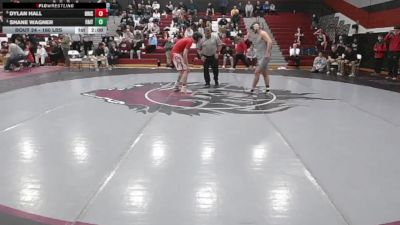 160 lbs Semifinal - Dylan Hall, Bristol vs Shane Wagner, Faith Christian Academy