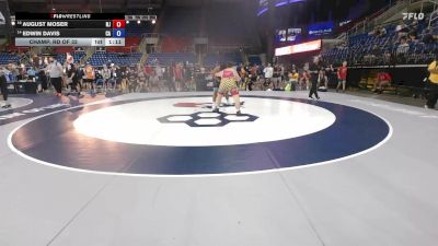 285 lbs Champ. Rd Of 32 - August Moser, NJ vs Edwin Davis, CA