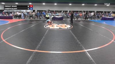 118 lbs Consi Of 16 #2 - Presley Beard, KS vs Camdyn Elliott, FL