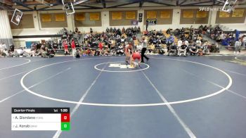 138 lbs Quarterfinal - Anthony Giordano, Foran vs Jace Korab, Branford