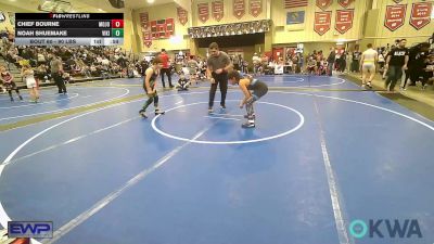 90 lbs Consolation - Chief Bourne, Mojo Grappling Academy vs Noah Shuemake, Viking Wrestling Club