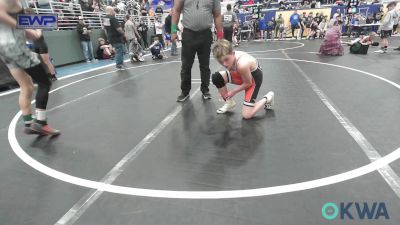 98 lbs Rr Rnd 2 - Race Foster, Tahlequah Wrestling Club vs Cael Holcomb, Pawhuska Elks Takedown