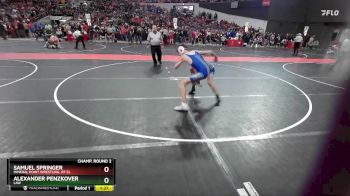 130 lbs Champ. Round 2 - Alexander Penzkover, LAW vs Samuel Springer, Mineral Point Wrestling, RT El