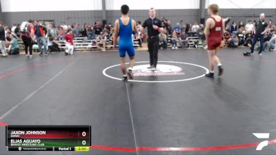 145 lbs Semifinal - Jaxon Johnson, NWWC vs Elias Aguayo, Braves Wrestling Club