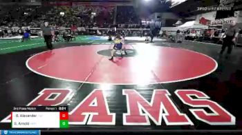 5A 98 lbs 3rd Place Match - Bode Alexander, Coeur D`Alene vs Gabriel Arnold, Meridian