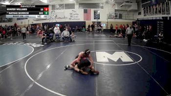 133 lbs Cons. Round 2 - Hunter Williams, Indiana Area Hs vs Nathan Morrow, Northwestern Hs