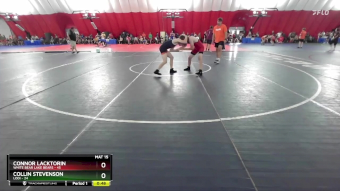 140-142 lbs Round 2 - Connor Lacktorin, White Bear Lake Bears vs Collin ...