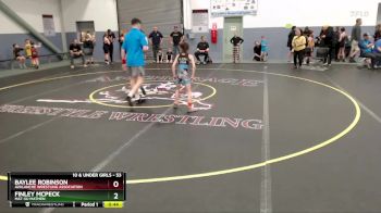 53 lbs Round 2 - Finley McPeck, Mat-Su Matmen vs Baylee Robinson, Avalanche Wrestling Association