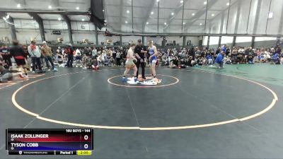 144 lbs Cons. Round 2 - Isaak Zollinger, ID vs Tyson Cobb, ID