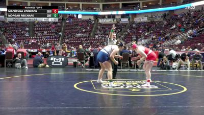 190 lbs Quarterfinal - MacKenna Atkinson, Souderton-G vs Morgan Reichard, Central Columbia-G