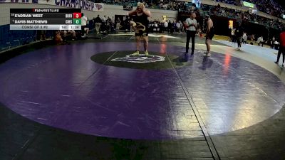 285 lbs Consi Of 8 #2 - E'Adrian West, Buford vs Davis Matthews, Chesnee