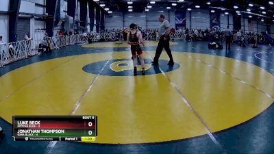 80 lbs Rd# 6- 9:00am Saturday Final Pool - Jonathan Thompson, Iowa Black vs Luke Beck, Gotcha Blue