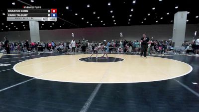 59 lbs Champ. Round 1 - Braxton Lorg, OK vs Zadik Talburt, AR