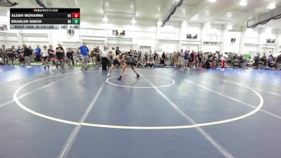 E-118 lbs Quarterfinal - Alijah Mohanna, OH vs Branlun Simon, MI