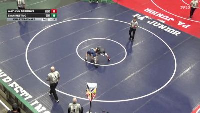 117 lbs Quarterfinal - Waylynn Barrows, Montgomery vs Evan Restivo, State College
