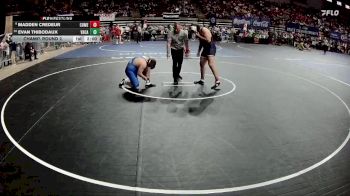 D 2 215 lbs Champ. Round 2 - Evan Thibodaux, Vandebilt Catholic vs Madden Credeur, Comeaux