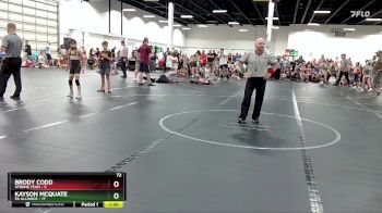72 lbs Round 3 (6 Team) - Kayson McQuate, PA Alliance vs Brody Codd, Xtreme Team