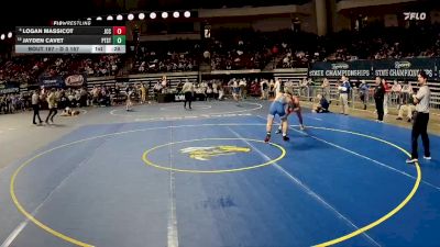 D 3 157 lbs Cons. Round 3 - Jayden Cavet, Patrick Taylor - Science/Tech. vs Logan Massicot, John Curtis Christian