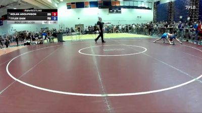 120 lbs Cons. Round 5 - Nolan Adolphson, Scanlan Wrestling Academy vs Tyler Shin, Palm Wrestling Academy