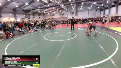 120 lbs Cons. Round 5 - Colton Lock, Cardinal Wrestling Club vs Logan Sieracki, Spartan Mat Club