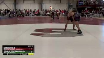 165 lbs Champ. Round 1 - Jack Reusing, Wesleyan University (Connecticut) vs Cooper Pontelandolfo, New York University