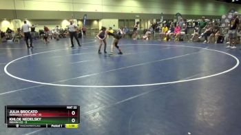 110 lbs Round 4 (8 Team) - Julia Brocato, Hernando Wrestling vs Khloe Nedelsky, Indiana Ice