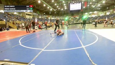 95 lbs Consolation - Blake Smith, Eaton Middle School vs Diego Garcia, La Gente WC