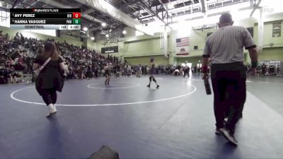 105 lbs Semifinal - Avy Perez, BIRMINGHAM vs Hanna Vasquez, PANORAMA