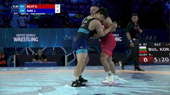 97 kg 1/8 Final - Kiril Milov, Bulgaria vs Jewoo Park, South Korea