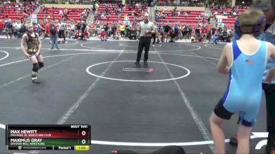 76 lbs Cons. Round 3 - Max Hewitt, Mulvane Jr. Wrestling Club vs Maximus Gray, Division Bell Wrestling