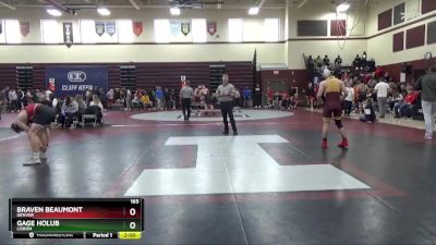 165 lbs Cons. Round 1 - Gage Holub, Lisbon vs Braven Beaumont, Denver