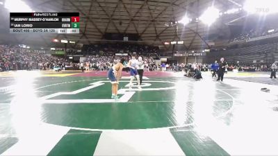 Boys 3A 126 lbs Cons. Round 3 - Murphy Massey-O`Hanlon, Gig Harbor vs Ian Lorio, Everett