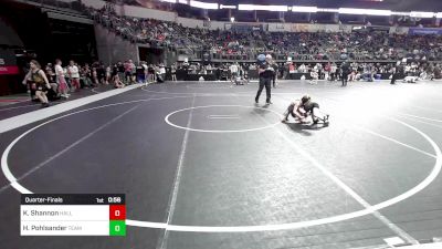 59.6 lbs Quarterfinal - Korbyn Shannon, Hallsville Kids Club vs Haven Pohlsander, Team Oklahoma