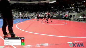 140 lbs Consi Of 4 - Ben Court, The Hall Wrestling Club vs Caleb Felts, Fort Gibson Youth Wrestling