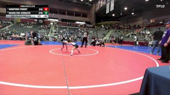 55 lbs 3rd Place Match - Winifred Perry, Springdale Youth Wrestling Club vs Madilynn Arrizon, Berryville Youth Wrestling Club
